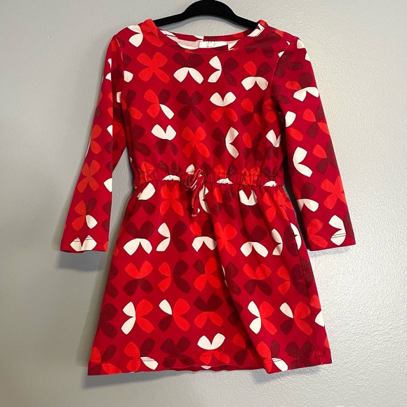 Hanna Andersson Other - Hanna Andersson Red Floral Long Sleeve Casual Dress 90cm US 3